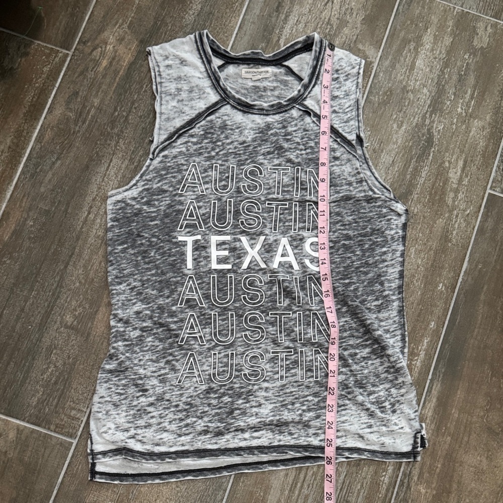 Grayson Threads Gray and White Tank - Picture 7 of 8
